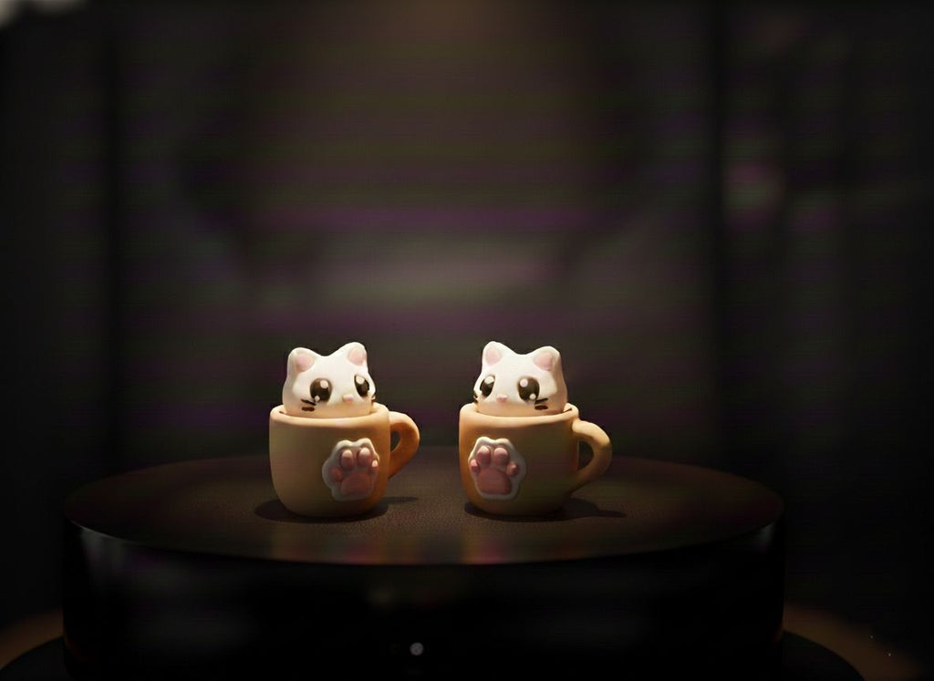 Clickli Kedi Anahtarlık | Stres Atmalık Cute Fidget – Twoora